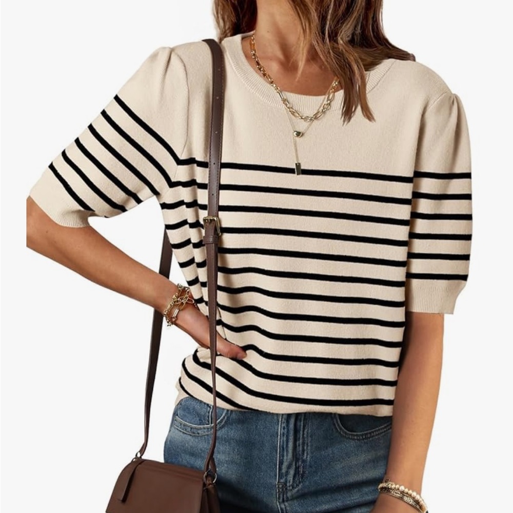 ‘Zesica’ Knit Striped Top
